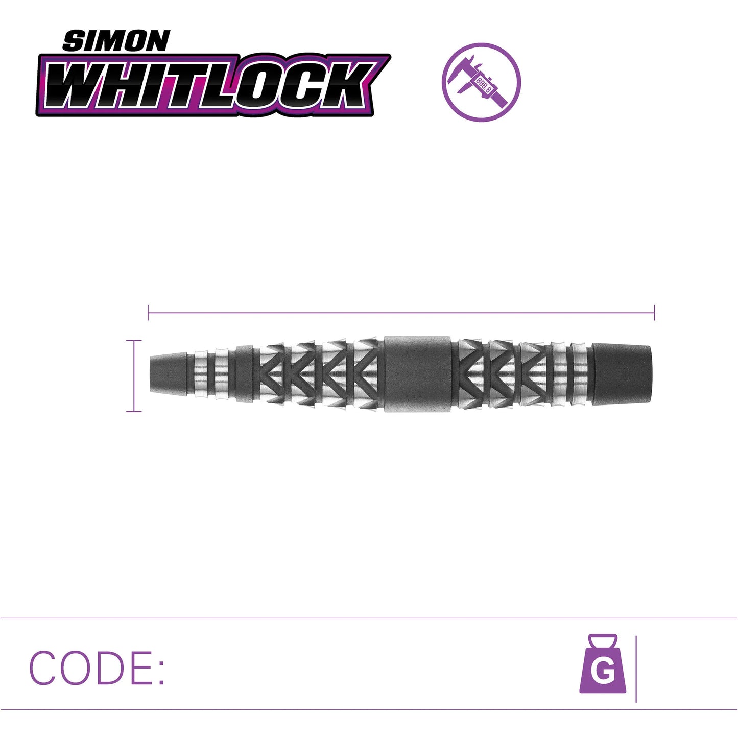 Winmau - Simon Whitlock Atomised Grip 90% Tungsten